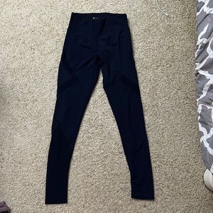 blue see through leggings